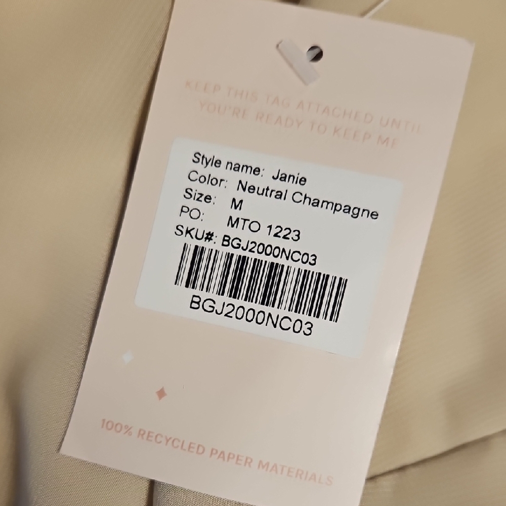 Neutral Champagne Dress